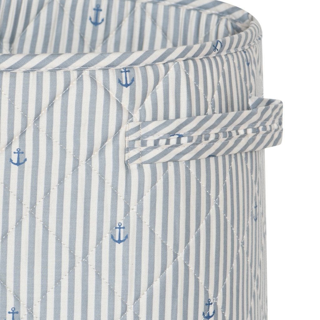 Moe gewatteerde opbergmand-groot- stripe-anchor