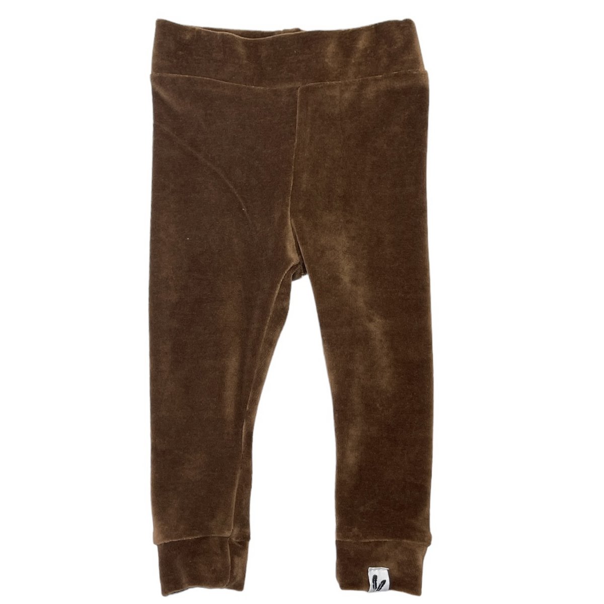 Baby Broekje Nicky Velours Feathers - Bruin