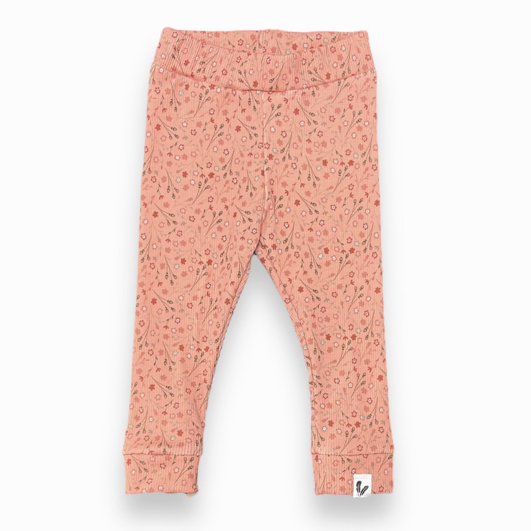 Baby Broekje Feathers - Roestbruine Bloemen