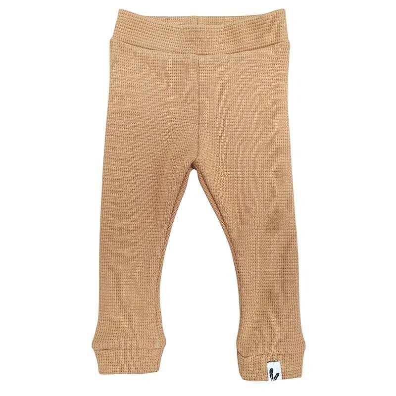Baby Broekje Wafelstof Feathers - Camel
