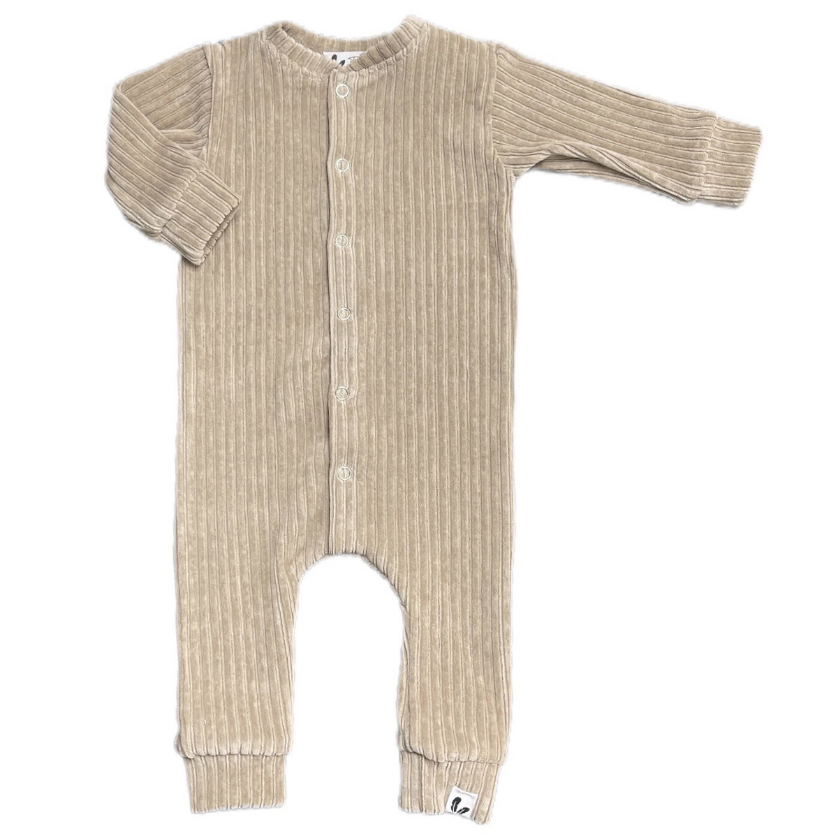 Baby Boxpakje Ribfluweel Feathers - Zand