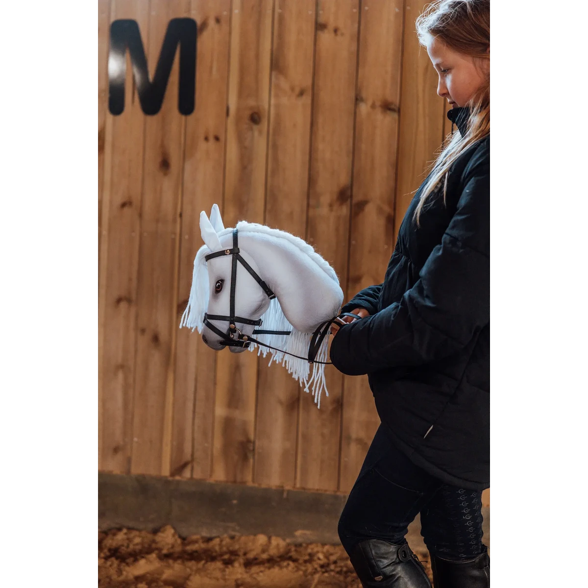 Stokpaard Sigrid, wit
