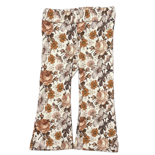 Baby Flared Broekje Feathers - Engelse Tuin Bruin