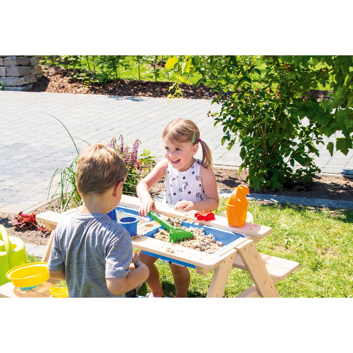 Picknickbank voor kinderen "Matsch-Nicki For 4", natuurlijk