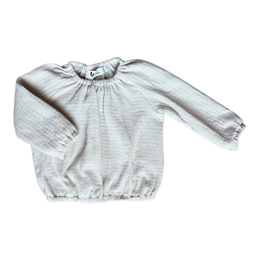 Baby Tuniek Stretch Feathers - Lichtbeige