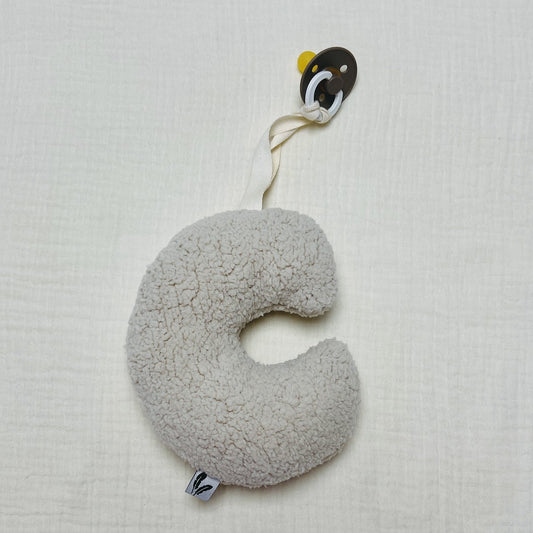 Speenknuffel Maan Feathers - Lichtbeige