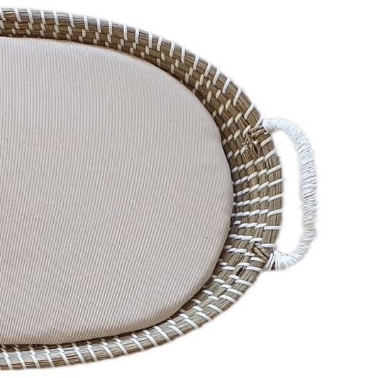 Matrashoes Mozesmand en Verschoonmand Rib Feathers - Beige