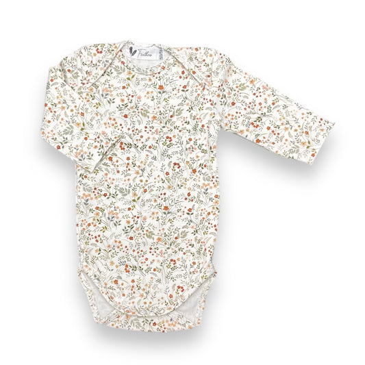 Baby Rompertje Lange Mouw Feathers - Wilde Bloemen