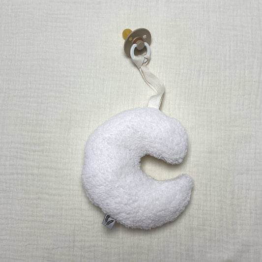 Speenknuffel Maan Feathers - Ecru