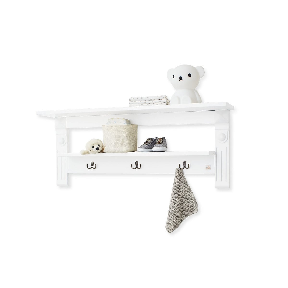 Kinderkamer "Emilia" brede incl. muurplank, 3 delen