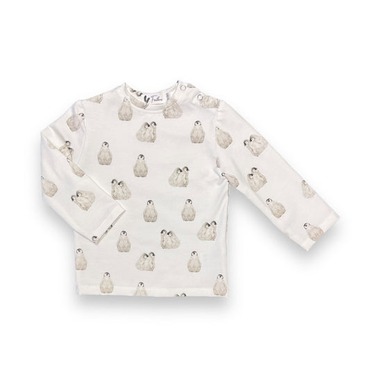 Baby Longsleeve Feathers - Pinguïns
