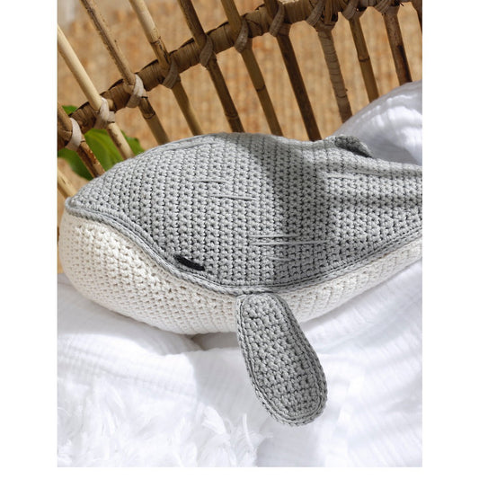 Orka Knuffel Whale 2 Stories - Grijs