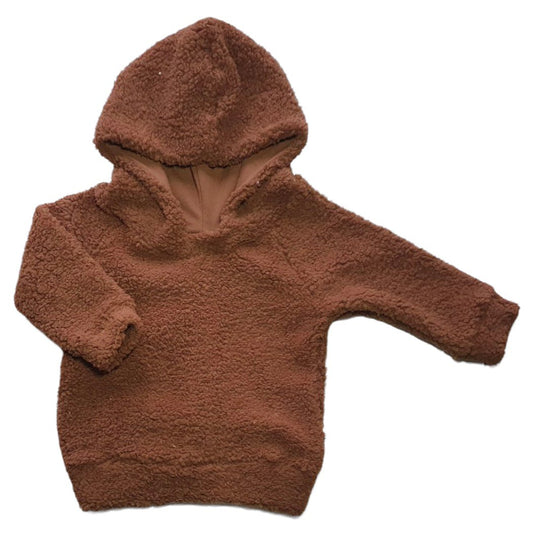 Baby Hoodie Teddy Feathers - Bruin