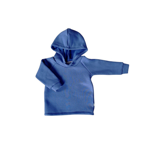 Baby Hoodie Joggingstof Feathers - Donkerblauw