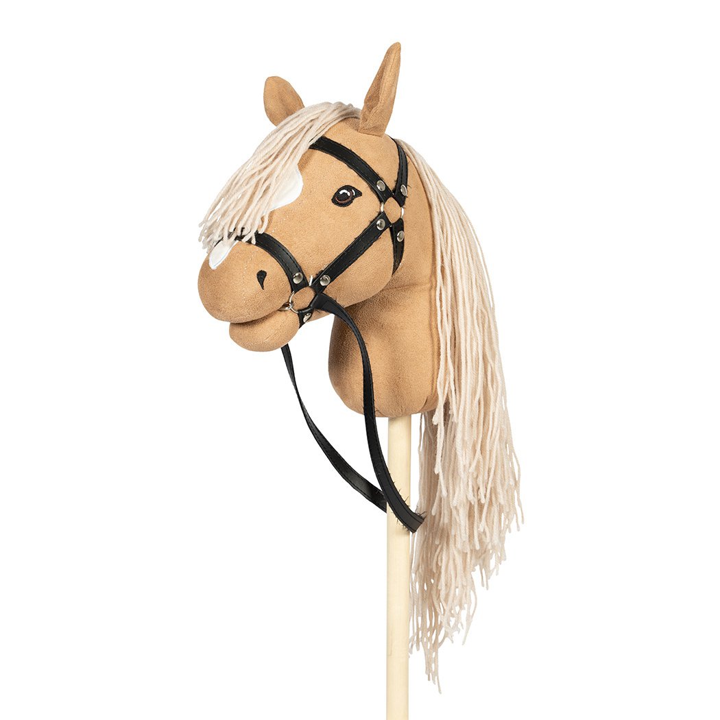 Stokpaard open mond blond
