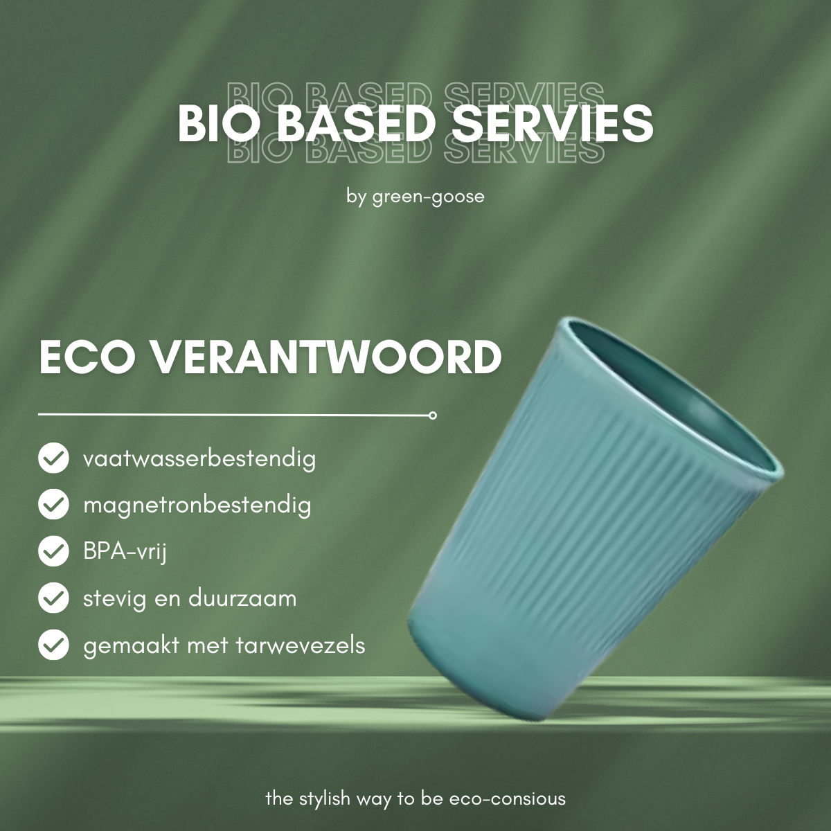 green-goose Bioplastic Servies - 28-delig
