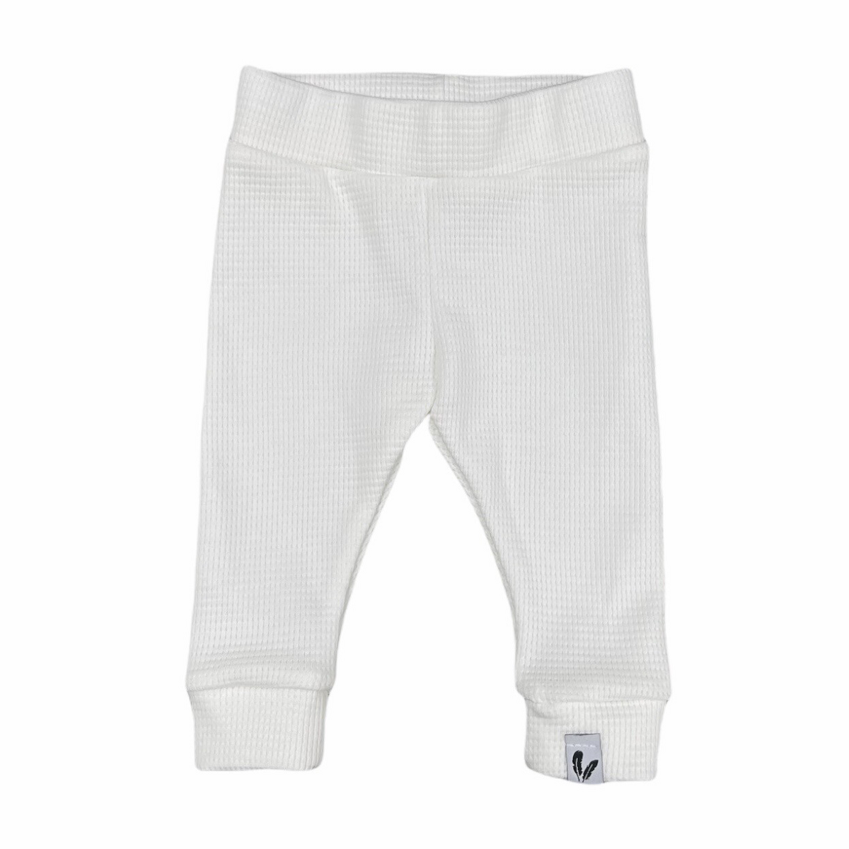 Newborn Broekje Wafelstof Feathers - Ecru