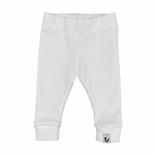 Newborn Broekje Wafelstof Feathers - Ecru