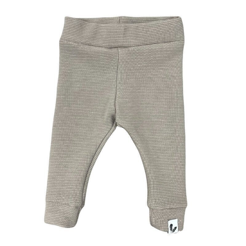 Baby Broekje Rib Feathers - Taupe