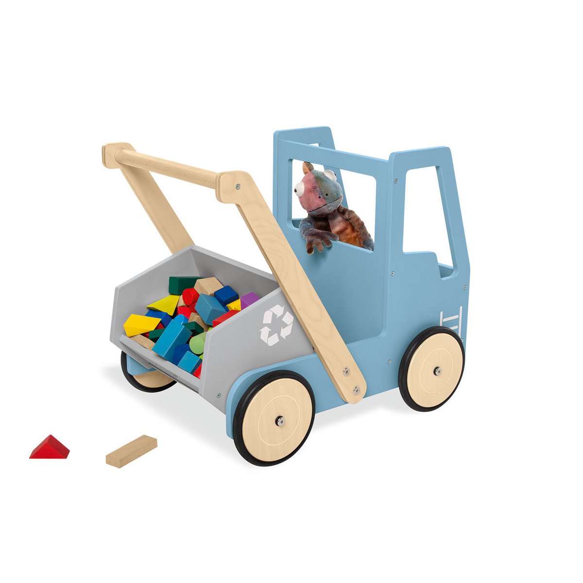 Learning Walker "Kipplaster Fred", blauw