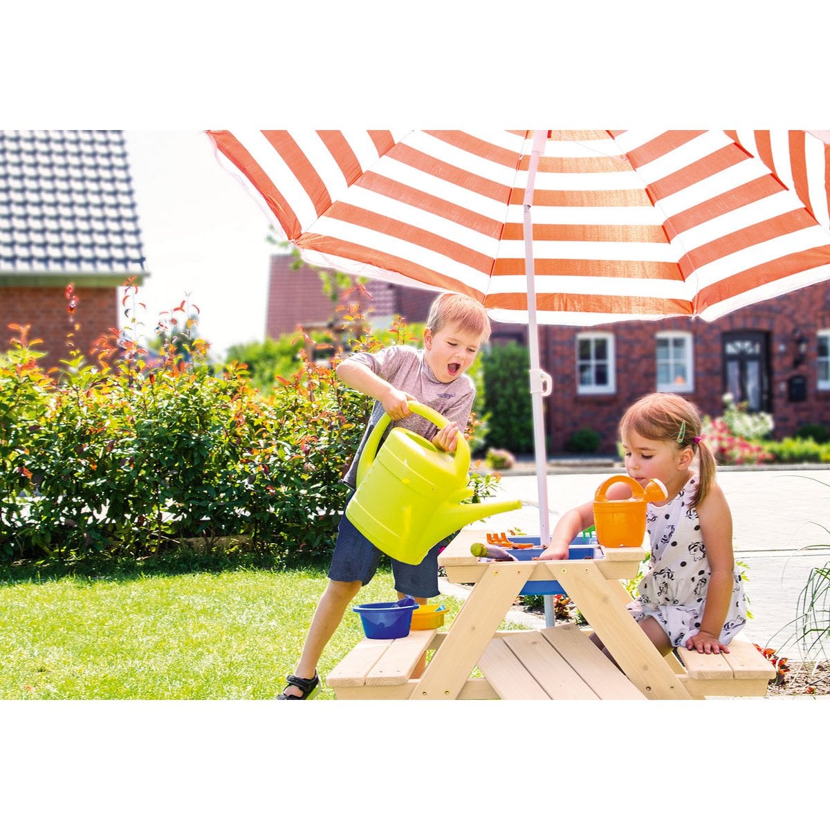 Picknickbank voor kinderen "Matsch-Nicki For 4", natuurlijk