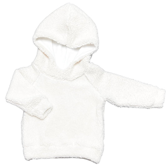Baby Hoodie Teddy Feathers - Ecru