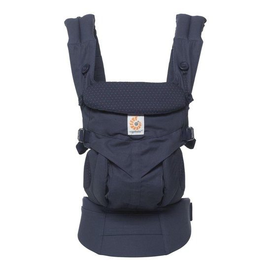 Babydraagzak Omni 360 Navy Mini Dots
