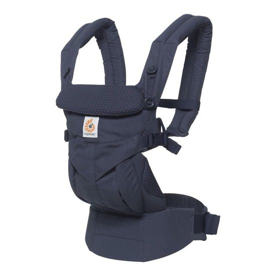 Babydraagzak Omni 360 Navy Mini Dots