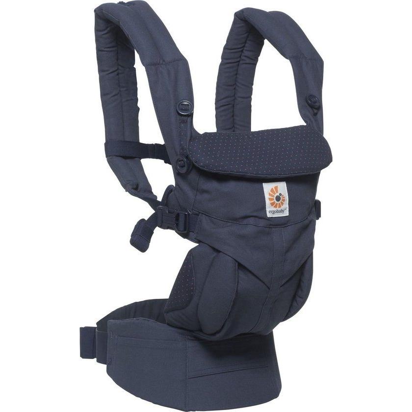 Babydraagzak Omni 360 Navy Mini Dots