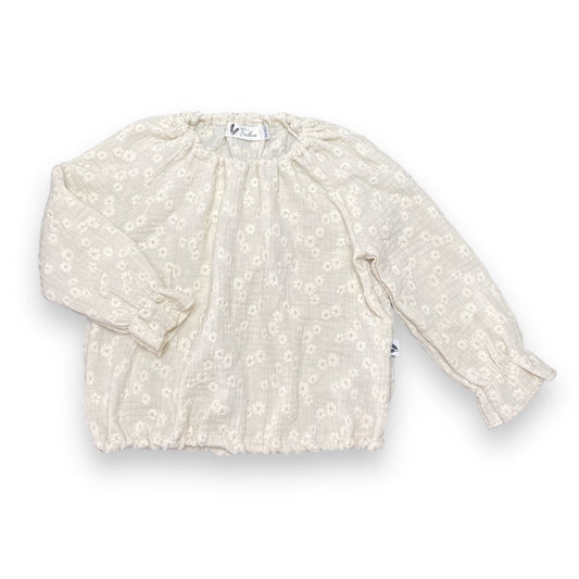 Baby Tuniek Feathers - Bloemen Ecru