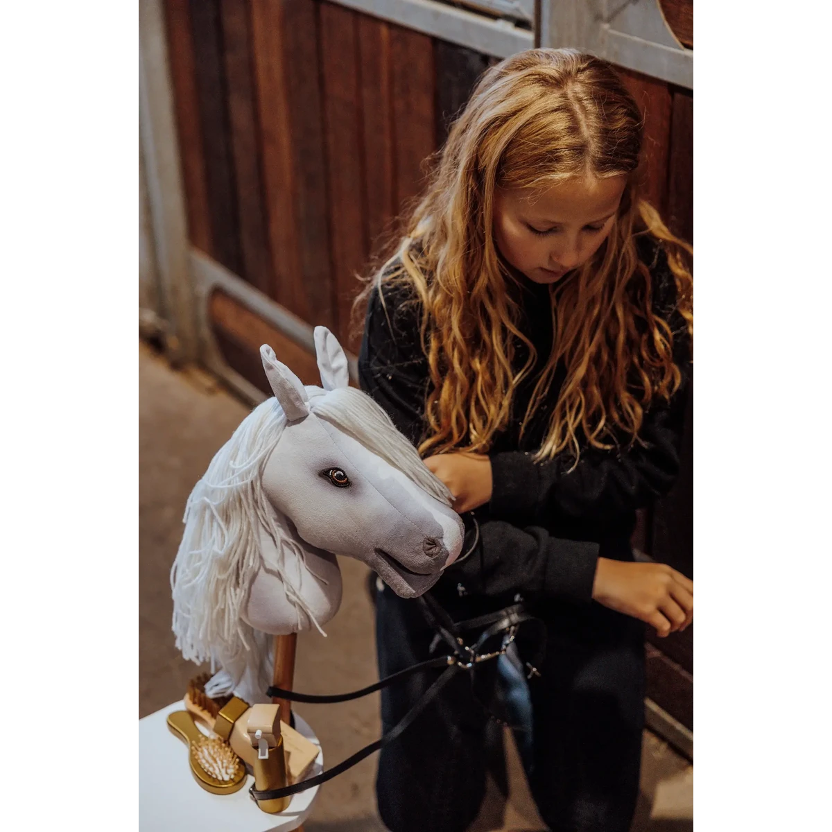 Stokpaard Sigrid, wit
