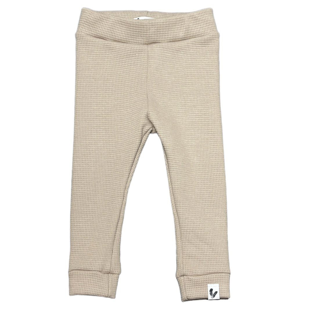 Baby Broekje Wafelstof Feathers - Donkerbeige
