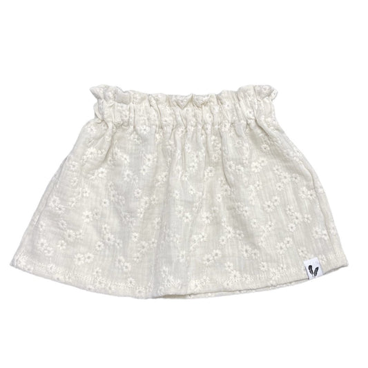 Baby Rokje Feathers - Bloemen Ecru