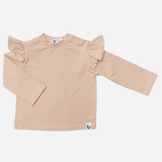 Baby Longsleeve Ruches Feathers - Crêpe