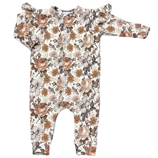 Baby Boxpakje Ruches Feathers - Engelse Tuin Bruin