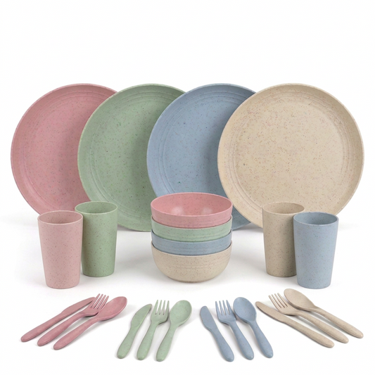Bio-based Servies Set green-goose - 28-delig