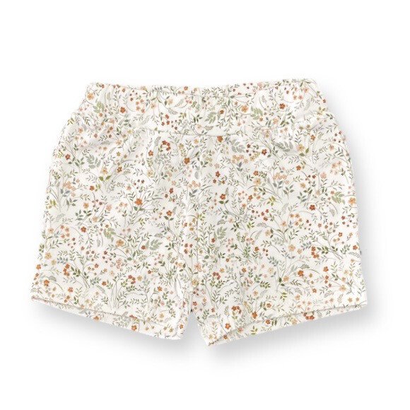 Baby Short Wilde Bloemen Feathers - Bloemenprint