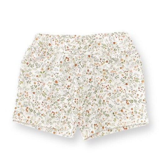 Baby Short Wilde Bloemen Feathers - Bloemenprint