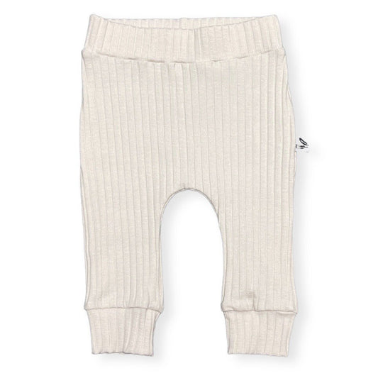Newborn Jogger Brede Rib Feathers - Naturel Beige