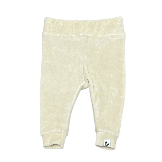 Newborn Broekje Nicky Velours Feathers - Lichtbeige