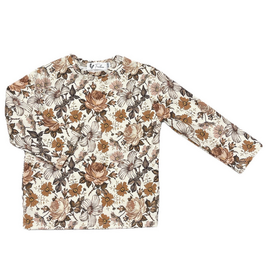 Baby Longsleeve Feathers - Engelse Tuin Bruin