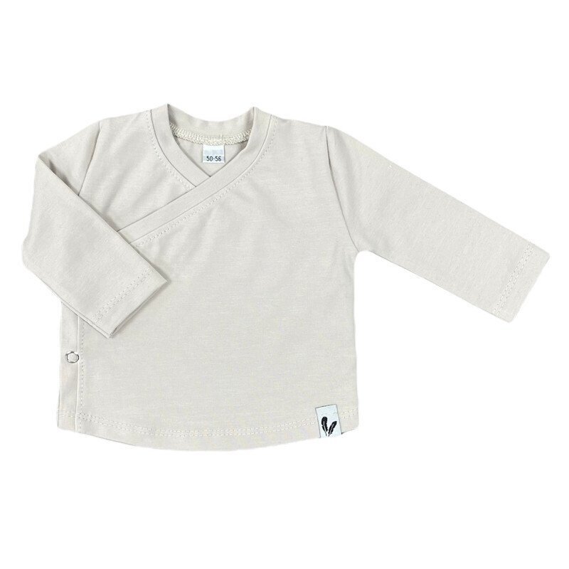 Baby Overslagshirtje Effen Feathers - Beige