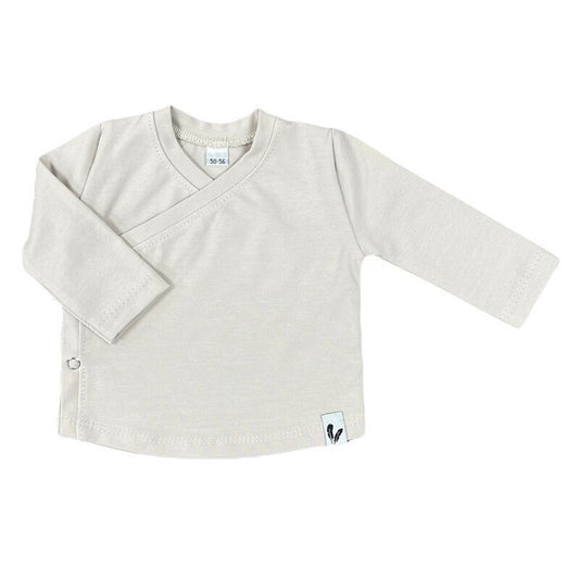 Baby Overslagshirtje Effen Feathers - Beige