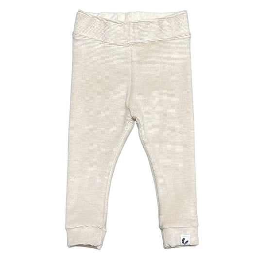 Baby Broekje Fijn Ribfluweel Feathers - Lichtbeige