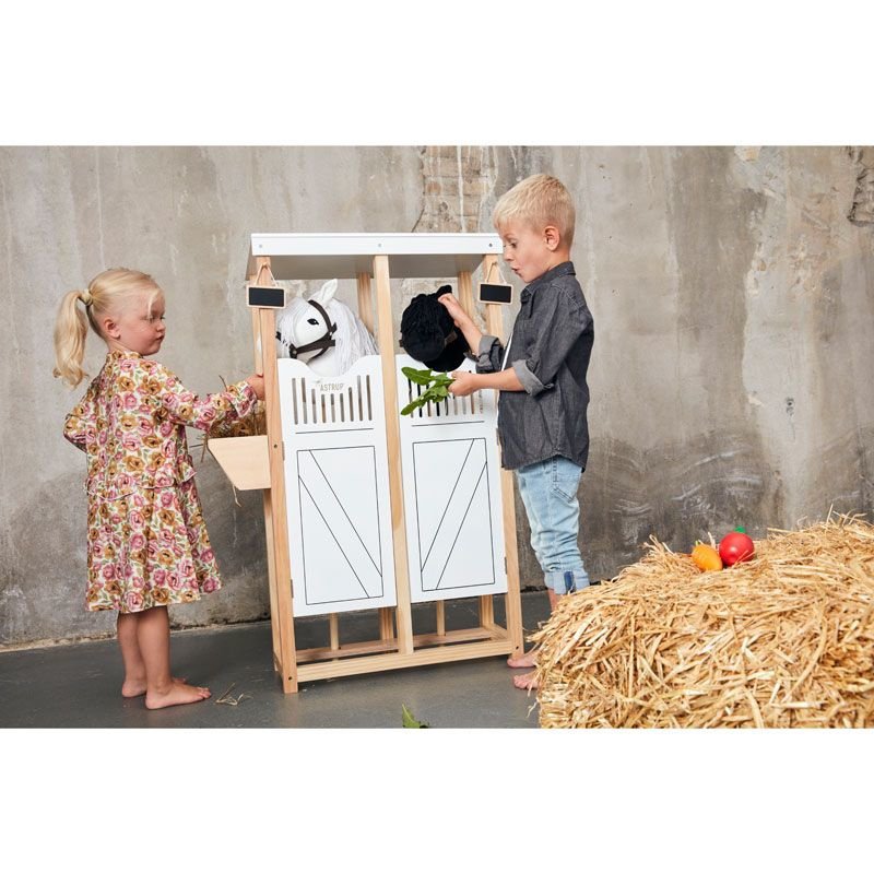 Stokpaard wit