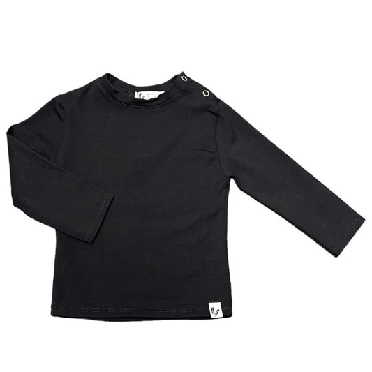 Baby Longsleeve Effen Feathers - Zwart