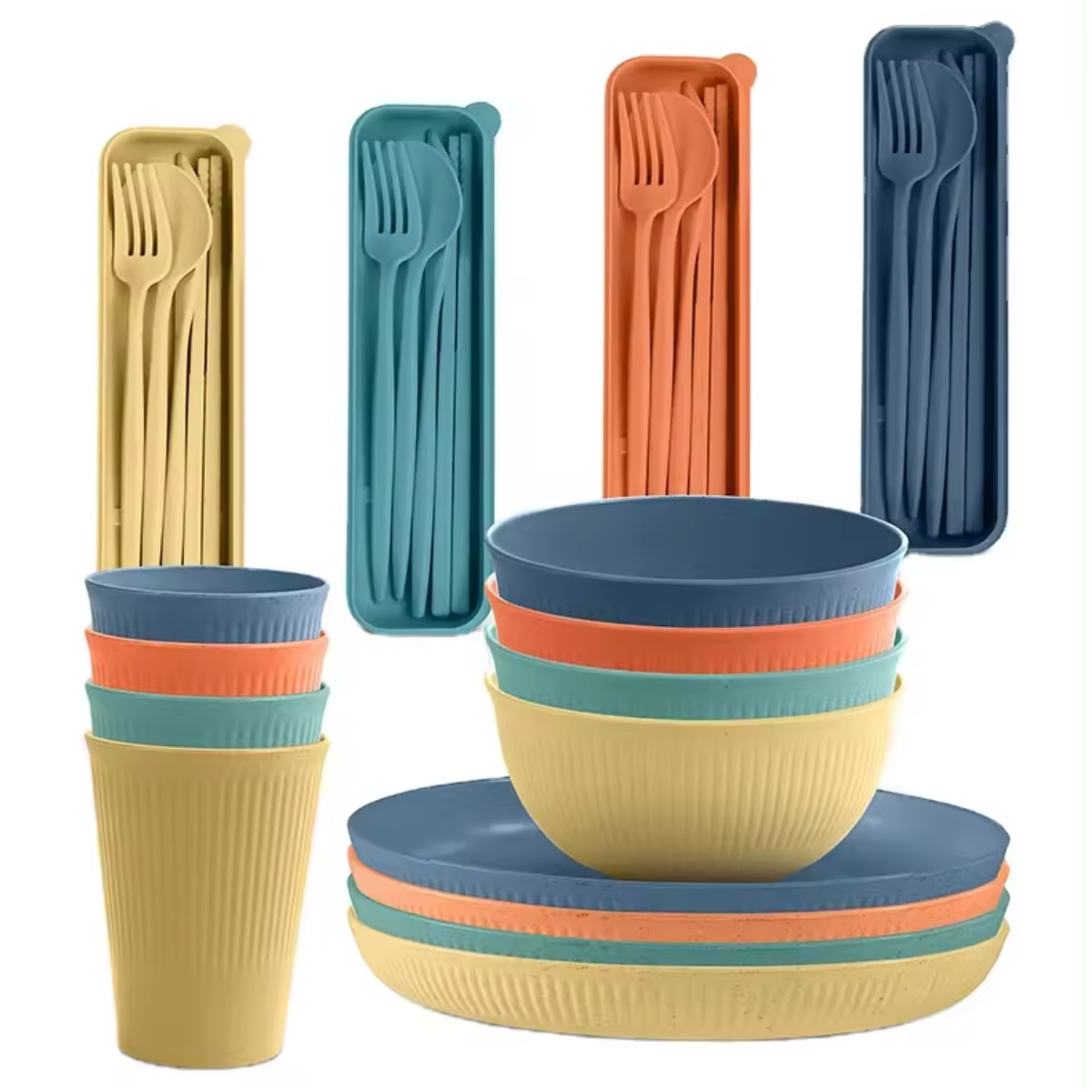 green-goose Bioplastic Servies - 28-delig