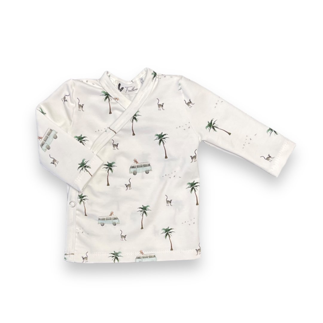 Baby Overslagshirtje Feathers - Dieren op Vakantie