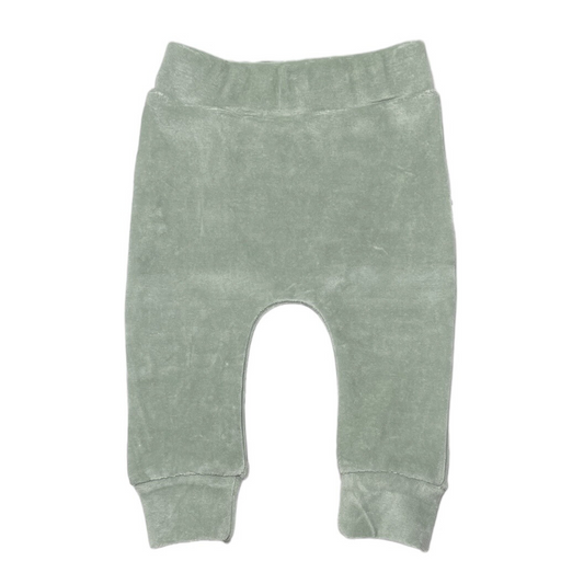 Newborn Jogger Nicky Velours Feathers - Mint (maat 44 t/m 68)