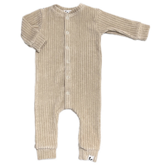 Baby Boxpakje Ribfluweel Feathers - Zand